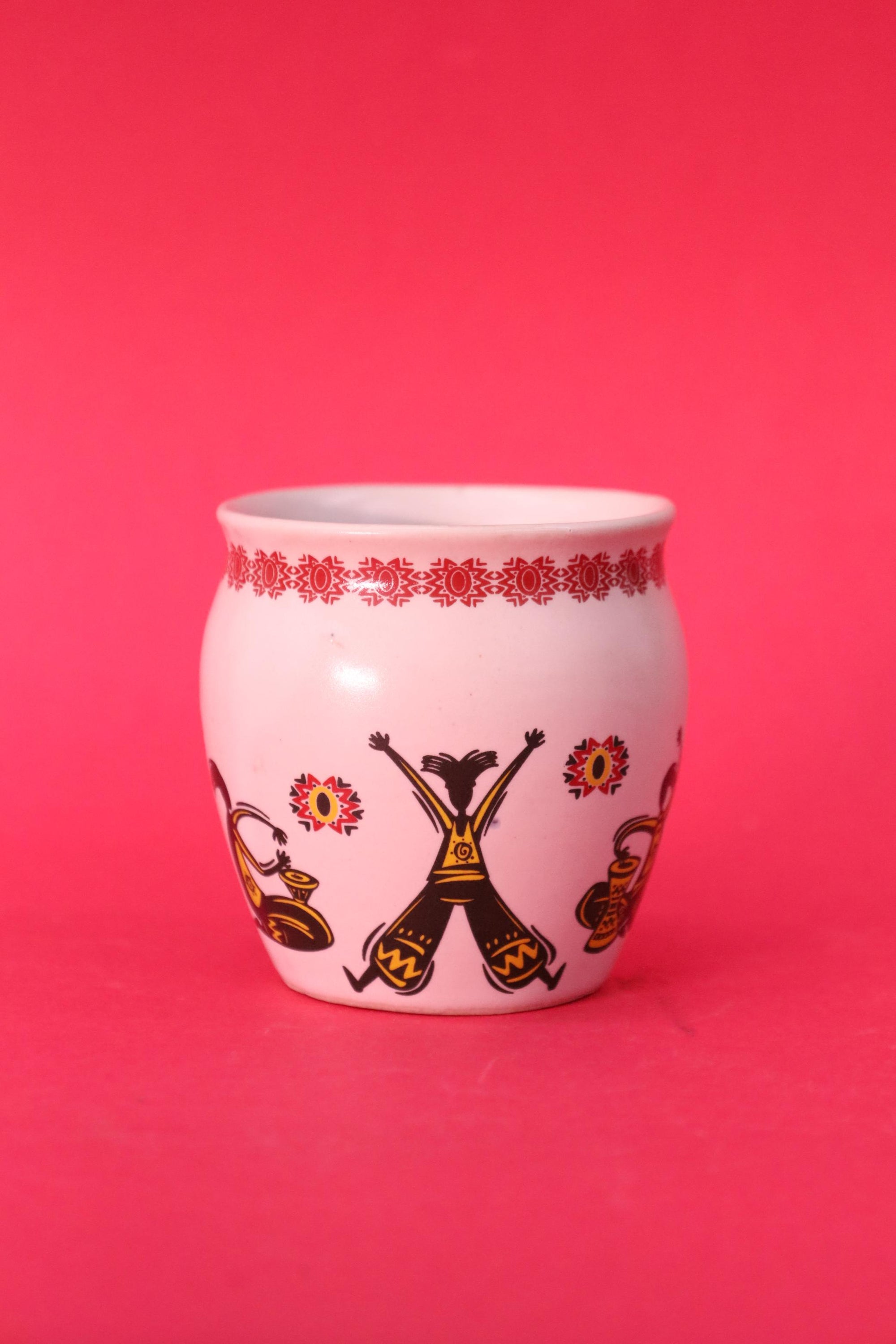 Handprinted Designer Ceramic Chai Kullad