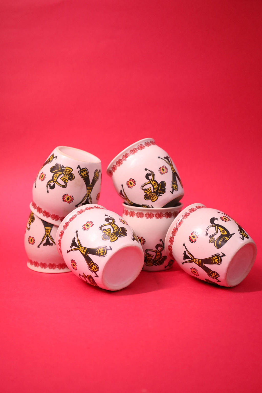 Handprinted Designer Ceramic Chai Kullad