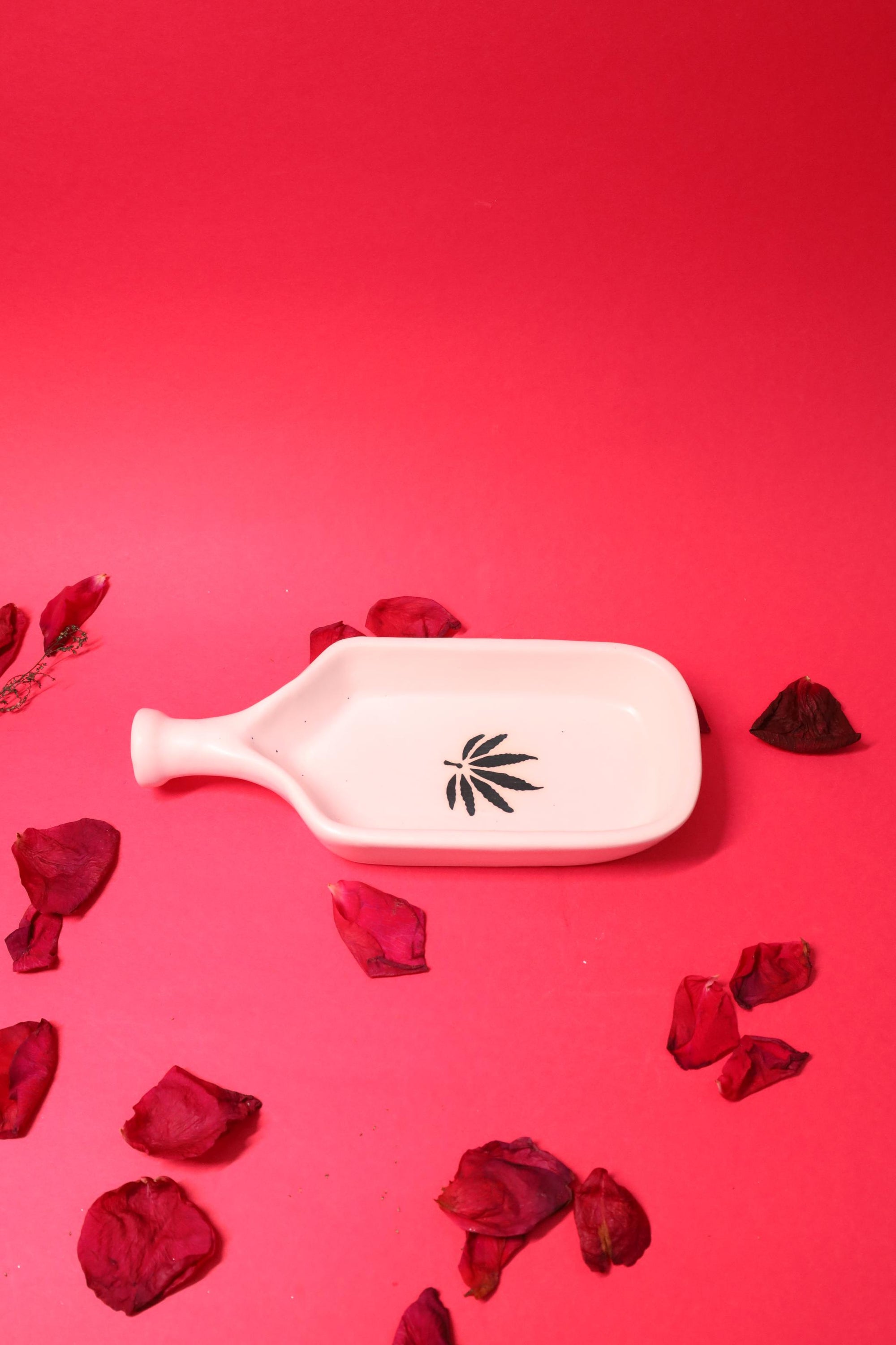 Elegant Bottle-Shaped Ceramic Platter