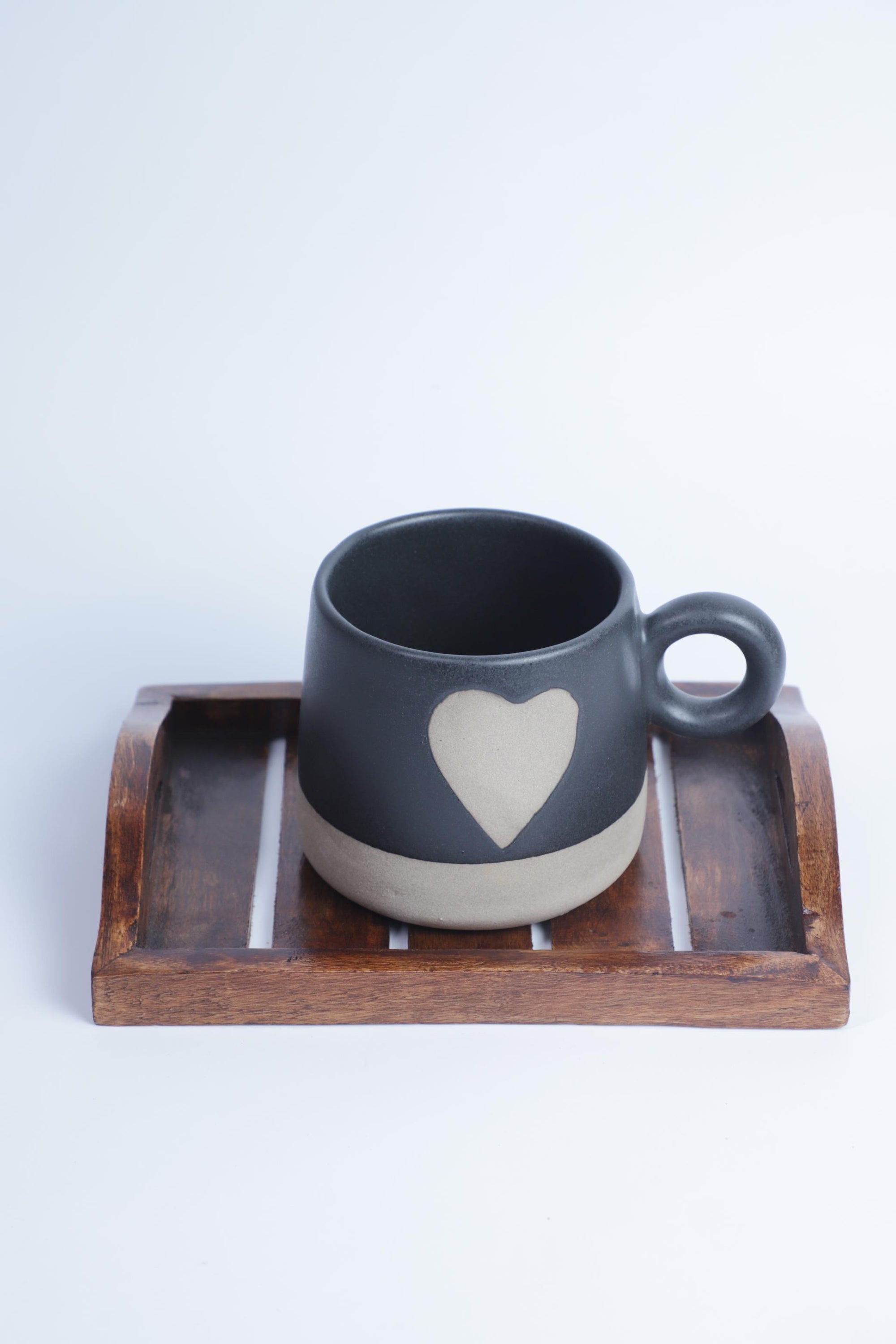 Heart Motif Ceramic Cup